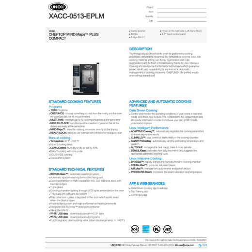 Spec Sheet