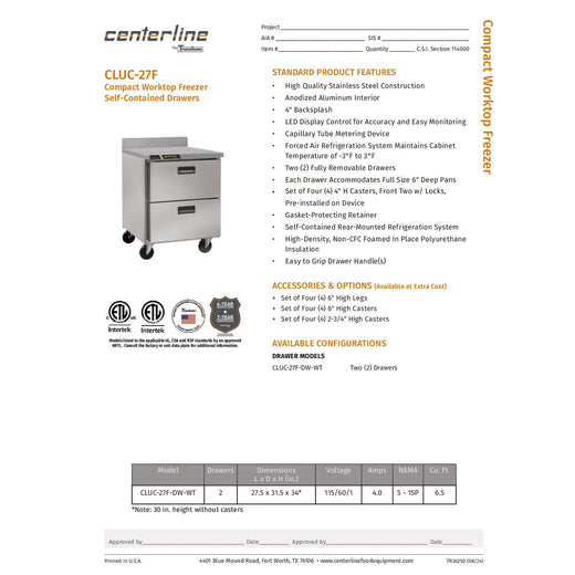 Spec Sheet