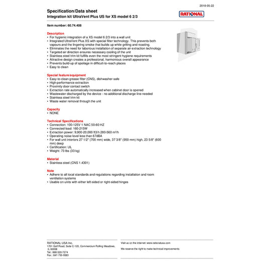 Spec Sheet