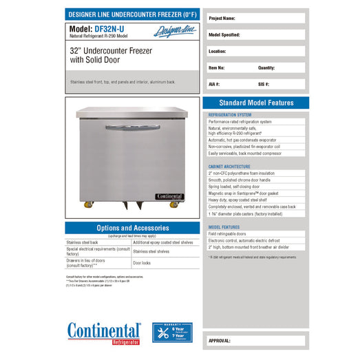 Spec Sheet