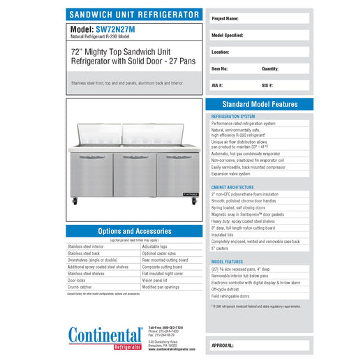 Spec Sheet