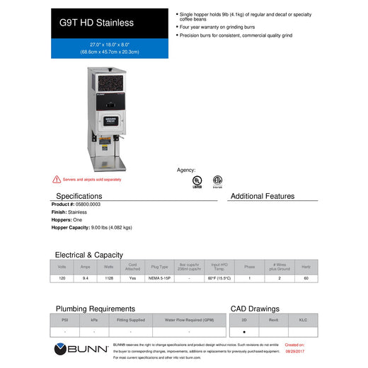 Spec Sheet