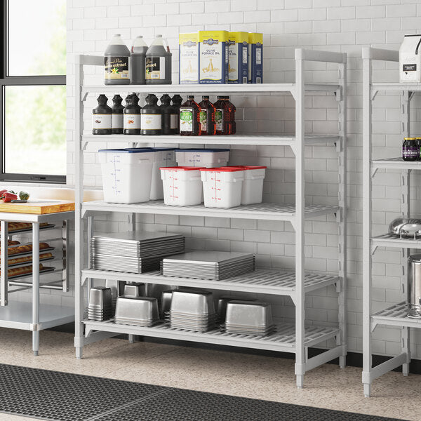 Cambro CPU246072V5480 Camshelving Premium Vented 5-Shelf Starter Unit - 24" x 60" x 72"