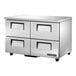True TUC-48D-4-LP-HC 48 3/8" Low Profile Undercounter Refrigerator with Four Drawers