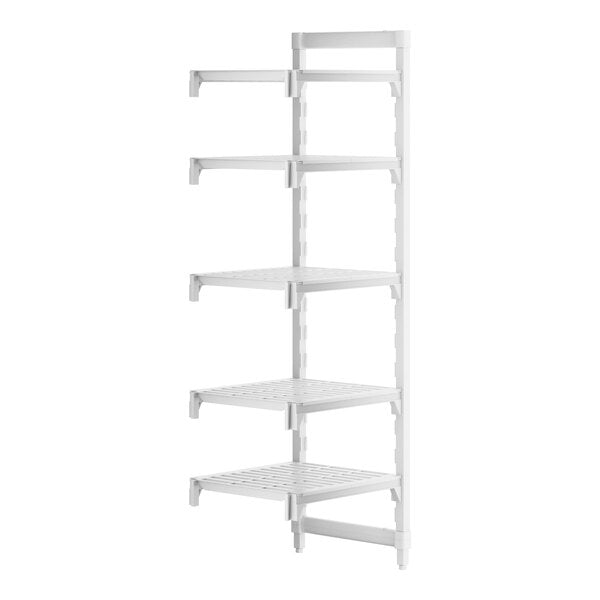 Cambro CPA212472V5480 Camshelving Premium Vented 5-Shelf Add-On Shelving Unit - 21" x 24" x 72"