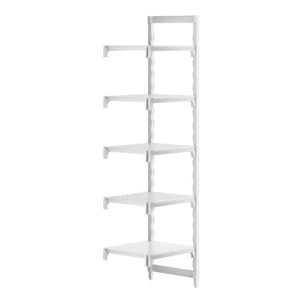 Cambro CPA212484VS5PKG Camshelving Premium 5 Shelf Vented/Solid Add On Unit - 21" x 24" x 84"