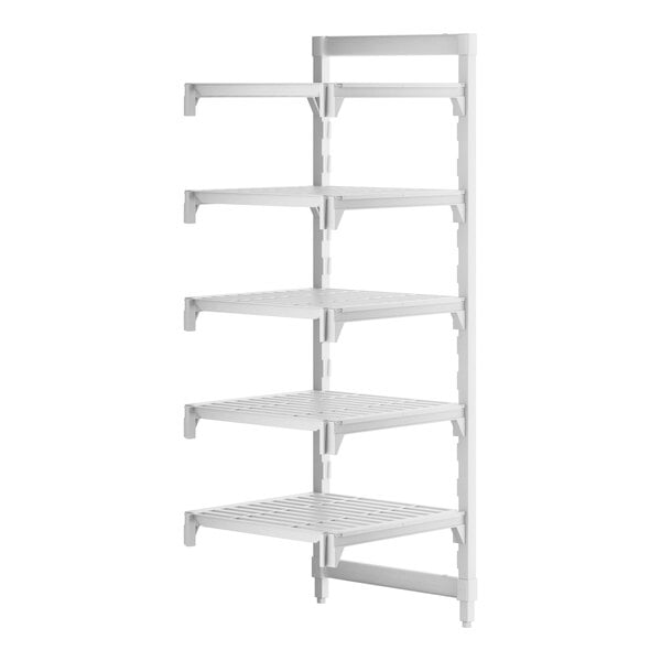Cambro CPA242464V5480 Camshelving Premium 5-Shelf Vented Add On Shelving Unit - 24" x 24" x 64"