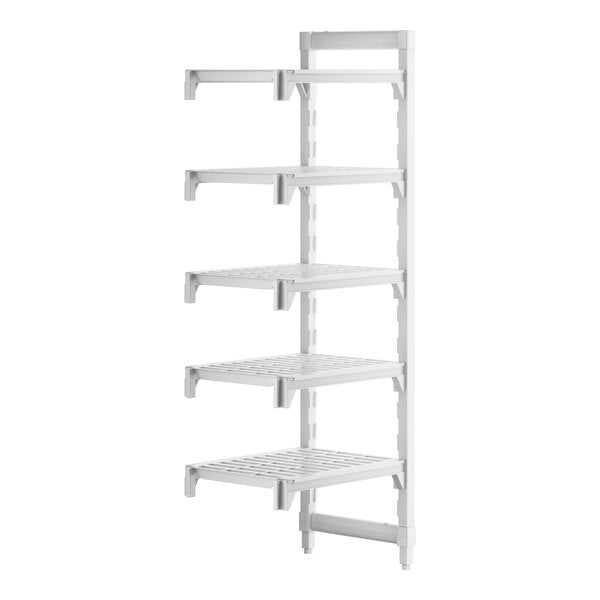 Cambro CPA182464V5480 Camshelving Premium Vented 5-Shelf Add-On Shelving Unit - 18" x 24" x 64"