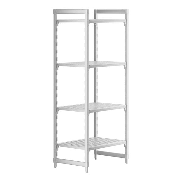 Cambro CPU243684V4PKG Camshelving Premium Vented 4-Shelf Starter Shelving Unit - 24" x 36" x 84"