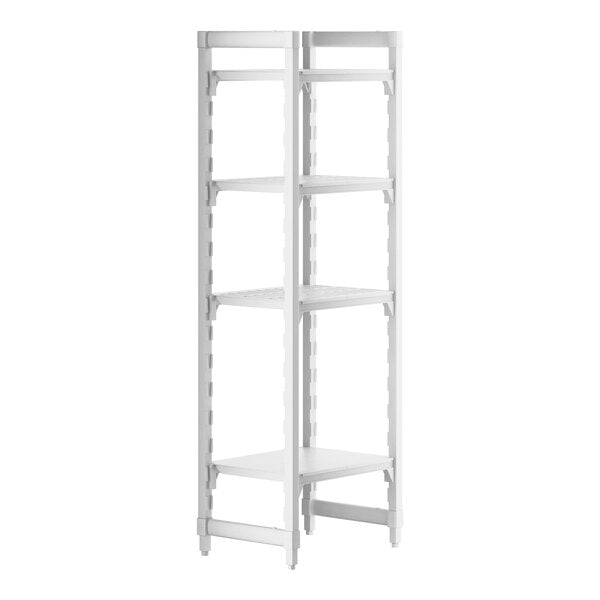 Cambro CPU182472VS4480 Camshelving Premium 4-Shelf Vented/Solid Starter Unit - 18" x 24" x 72"