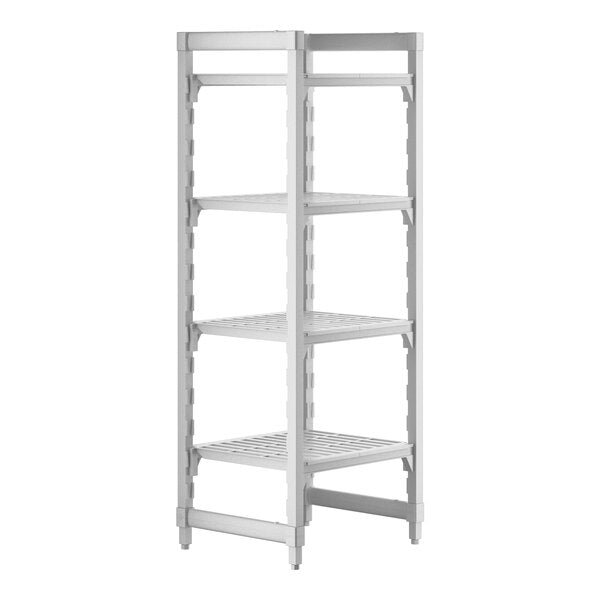 Cambro CPU212464V4480 Camshelving Premium 4-Shelf Vented Starter Shelving Unit - 21" x 24" x 64"