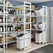 Cambro CPU247284V5PKG Camshelving Premium Vented 5-Shelf Starter Shelving Unit - 24" x 72" x 84"