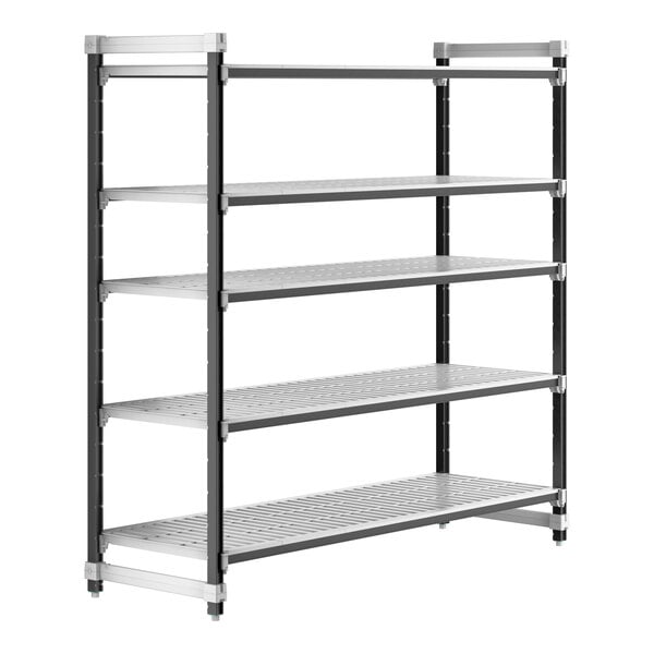 Cambro EXU247272V5480 Camshelving Elements 5-Shelf Vented Starter Shelving Unit - 24'' x 72'' x 72''