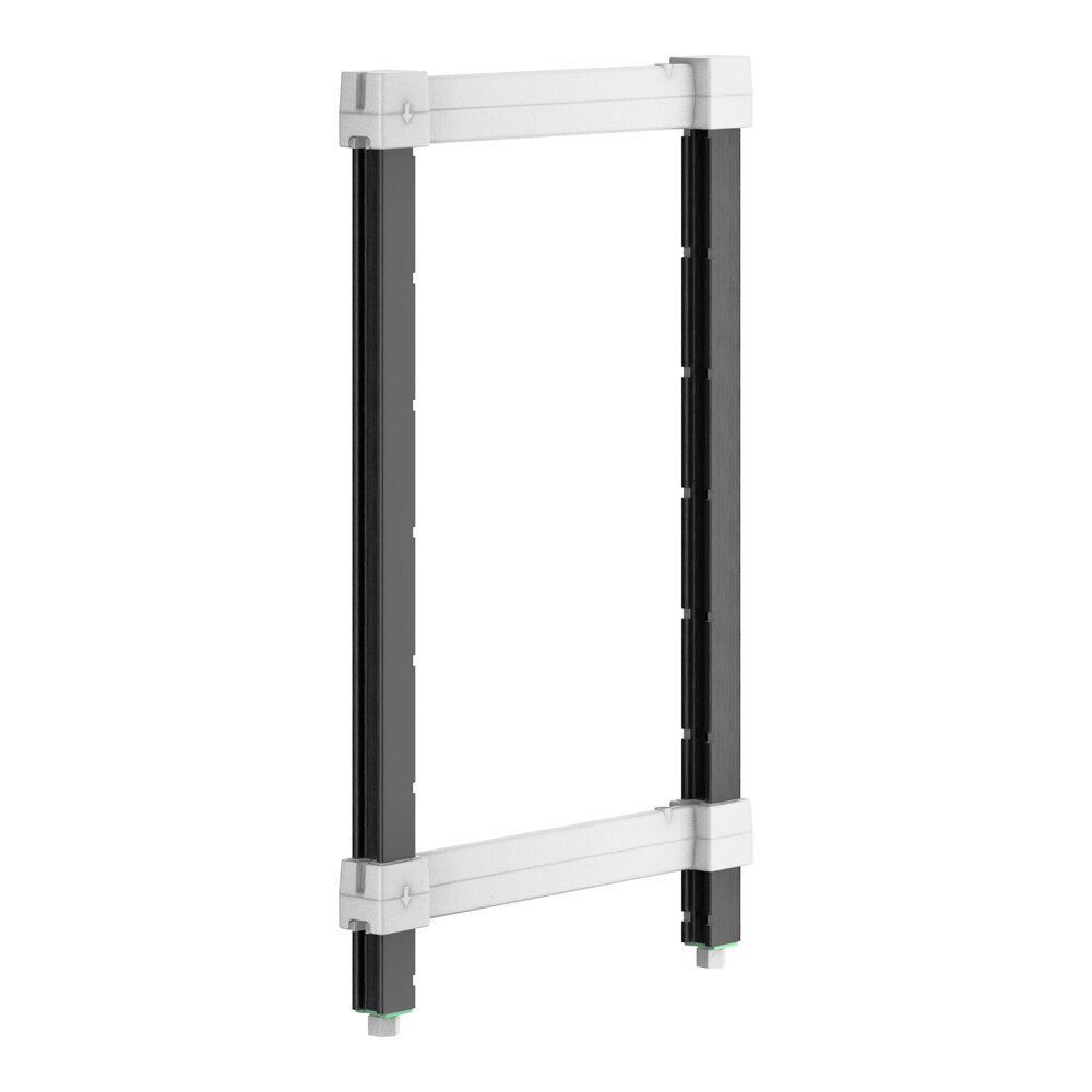 Cambro EXPK1830480 Camshelving Elements XTRA Post Kit, 18.5W, 30.5H, Stationary, Plastic Finish, Speckled Gray
