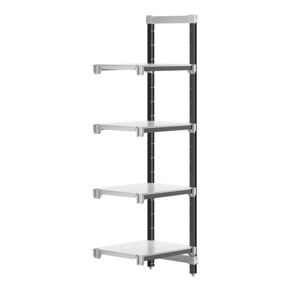 Cambro EXA182472S4480 Camshelving Elements Stationary 4-Shelf Add-On Unit - 18" x 24" x 72"