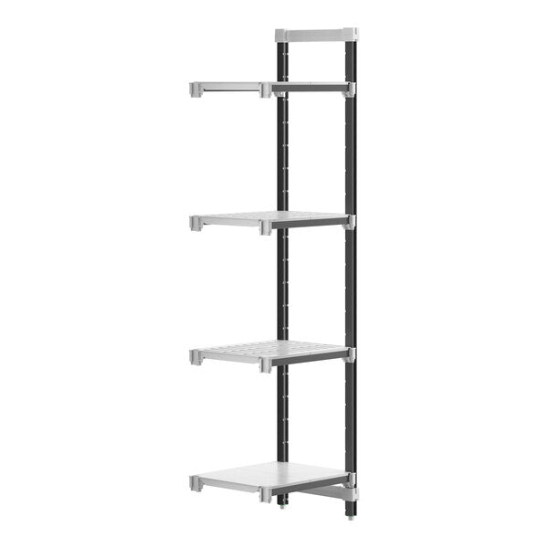 Cambro EXA182484VS4480 Camshelving Elements 4-Shelf Stationary Add-On Unit - 18" x 24" x 84"