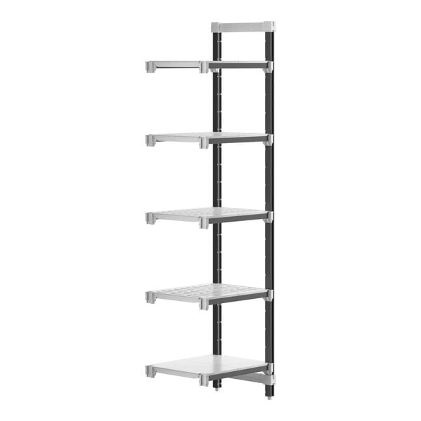 Cambro EXA182484VS5480 Camshelving Elements 5-Shelf Stationary Add-On Unit - 18" x 24" x 84"