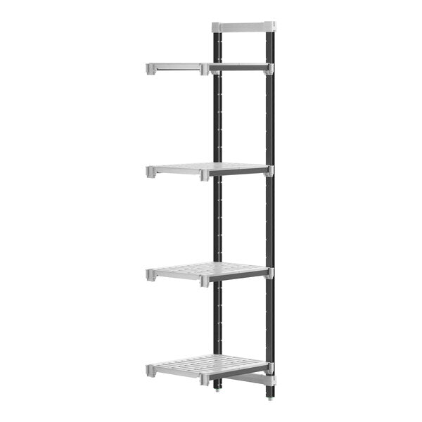 Cambro EXA182484V4480 Camshelving Elements 4-Shelf Vented Add-On Unit - 18" x 24" x 84"