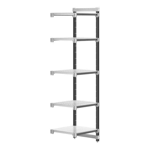 Cambro EXA212484VS5480 Camshelving Elements 4-Shelf Stationary Add-On Unit - 21" x 24" x 84"