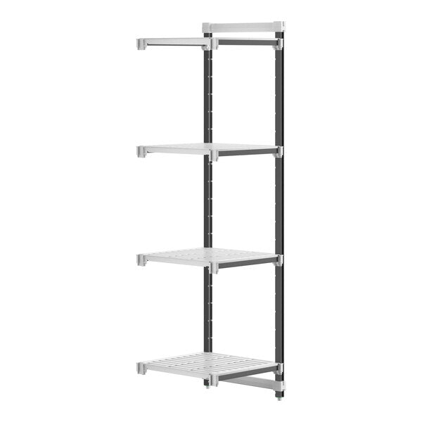 Cambro EXA242484V4480 Camshelving Elements 4-Shelf Vented Add-On Unit - 24"W x 24"L x 84"H