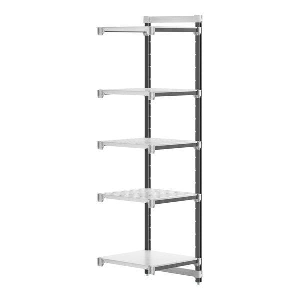 Cambro EXA242484VS5480 Camshelving Elements 5-Shelf Stationary Add-On Unit - 24"W x 24"L x 84"H