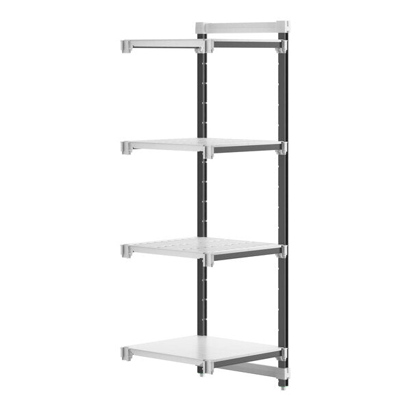 Cambro EXA242472VS4480 Camshelving Elements 4-Shelf Stationary Add-On Unit - 24"W x 24"L x 72"H