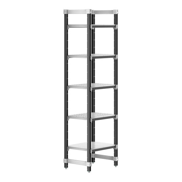 Cambro EXU182484VS5480 Camshelving Elements 5-Shelf Stationary Starter Shelving Unit - 18" x 24" x 84"