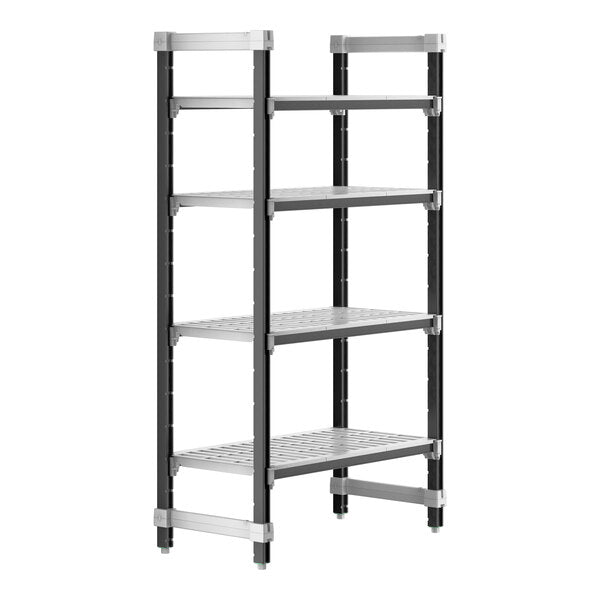 Cambro EXU183664V4480 Camshelving Elements 4-Shelf Vented Stationary Starter Unit - 18" x 36" x 64"