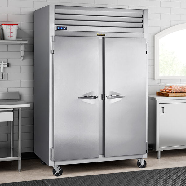 Traulsen G20010 Two-Section Solid Door Reach-In Refrigerator
