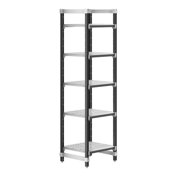 Cambro EXU212484V5480 Camshelving Elements 5 Shelf Vented Stationary Starter Unit - 21" x 24" x 84"