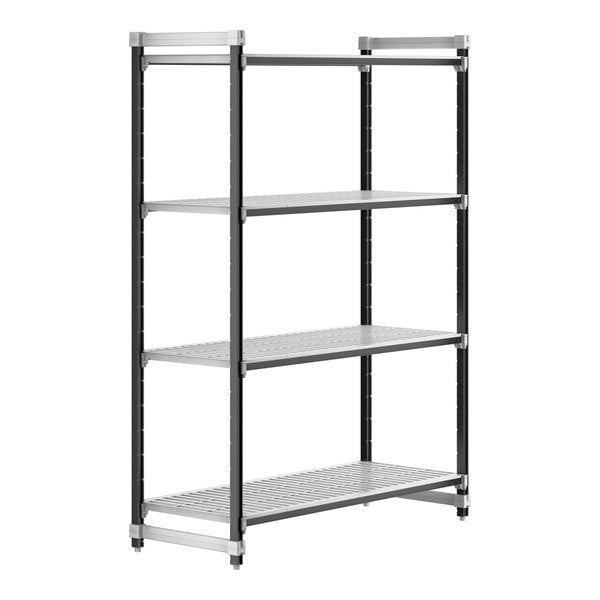 Cambro EXU246084V4480 Camshelving Elements 4-Shelf Vented Starter Shelving Unit - 24'' x 60'' x 84''