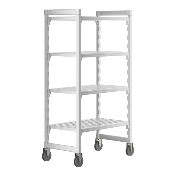 Cambro CPHU213667V4480 Camshelving Premium 4-Shelf Vented Mobile Starter Unit - 21" x 36" x 67"