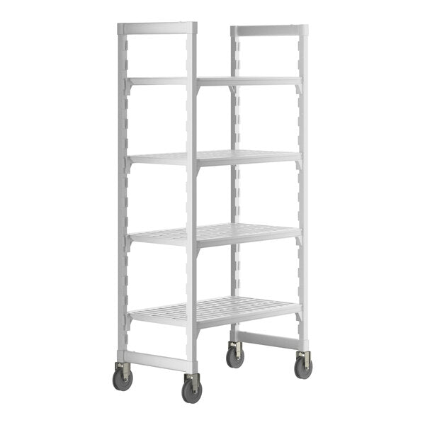 Cambro CPHU213675V4480 Camshelving Premium 4-Shelf Vented Mobile Starter Unit - 21" x 36" x 75"