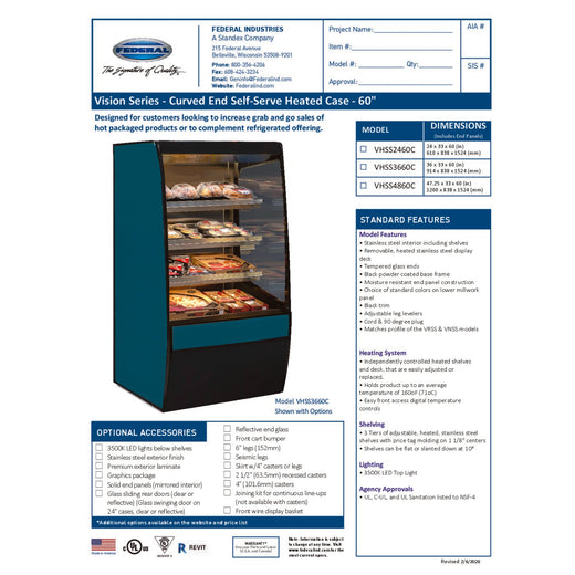 VHSS4860C Spec Sheet