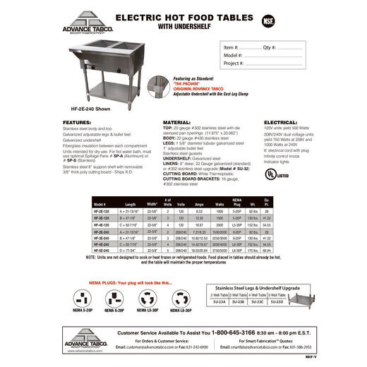 Spec Sheet