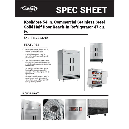 Spec Sheet