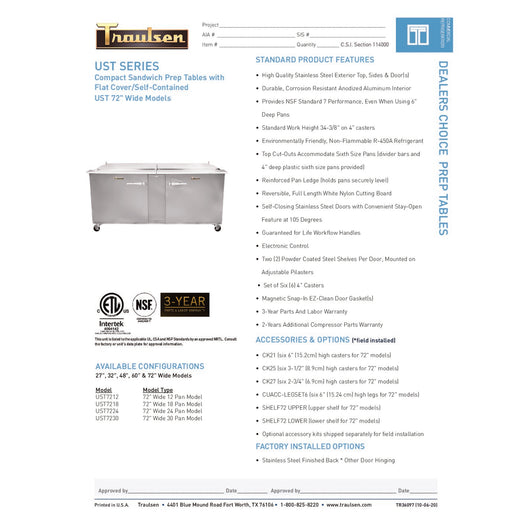 Spec Sheet