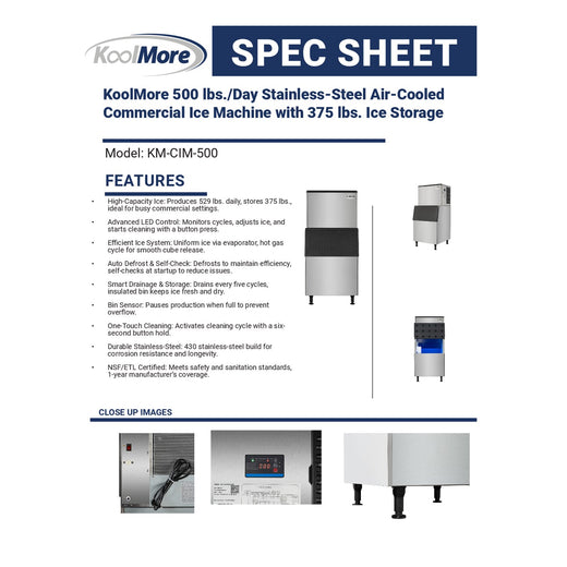 Spec Sheet