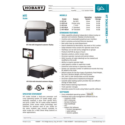 Spec Sheet