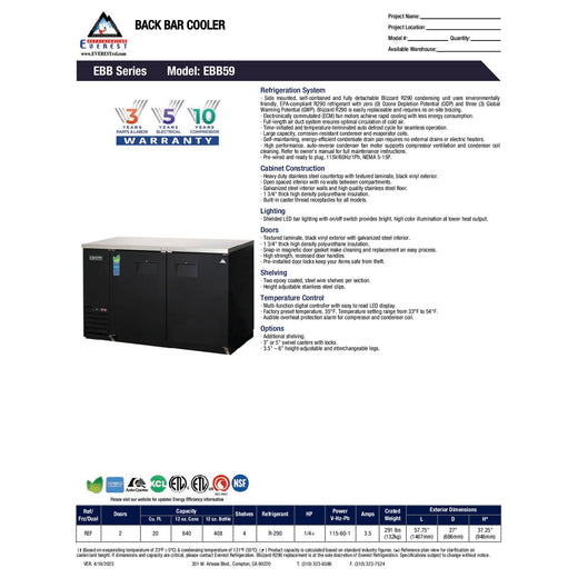 Spec Sheet