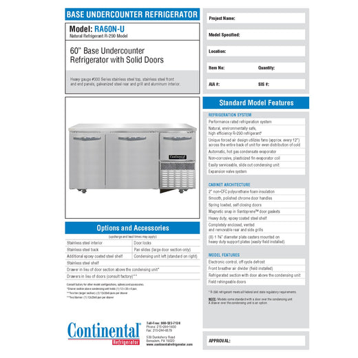Spec Sheet