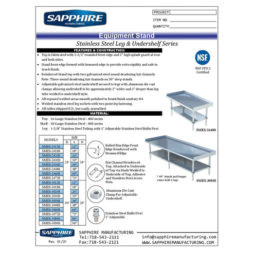 Spec Sheet