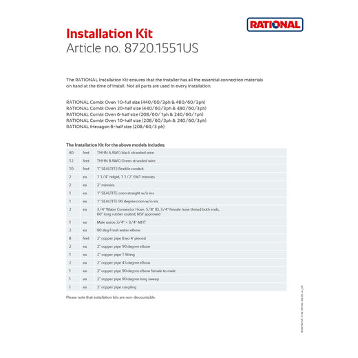 Installation Kit 1551