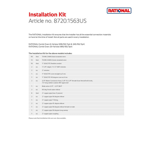 Installation Kit 1563