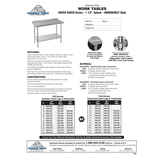 Spec Sheet