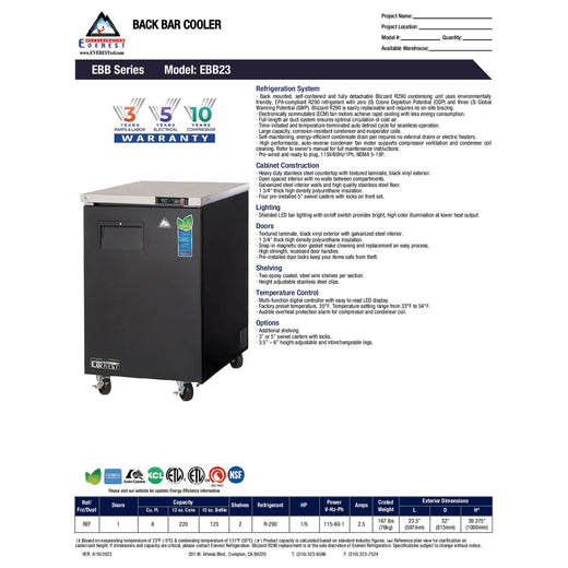 Spec Sheet