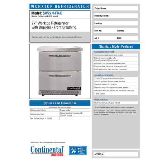 Spec Sheet