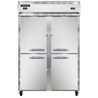 Continental Refrigerator 2RFNSAHD 52-Inch Refrigerator / Freezer — 4 Doors, Stainless Steel Exterior