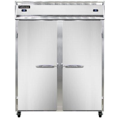 Continental Refrigerator 2RFENSA 57-Inch Refrigerator / Freezer — 2 Doors, Stainless Steel Exterior