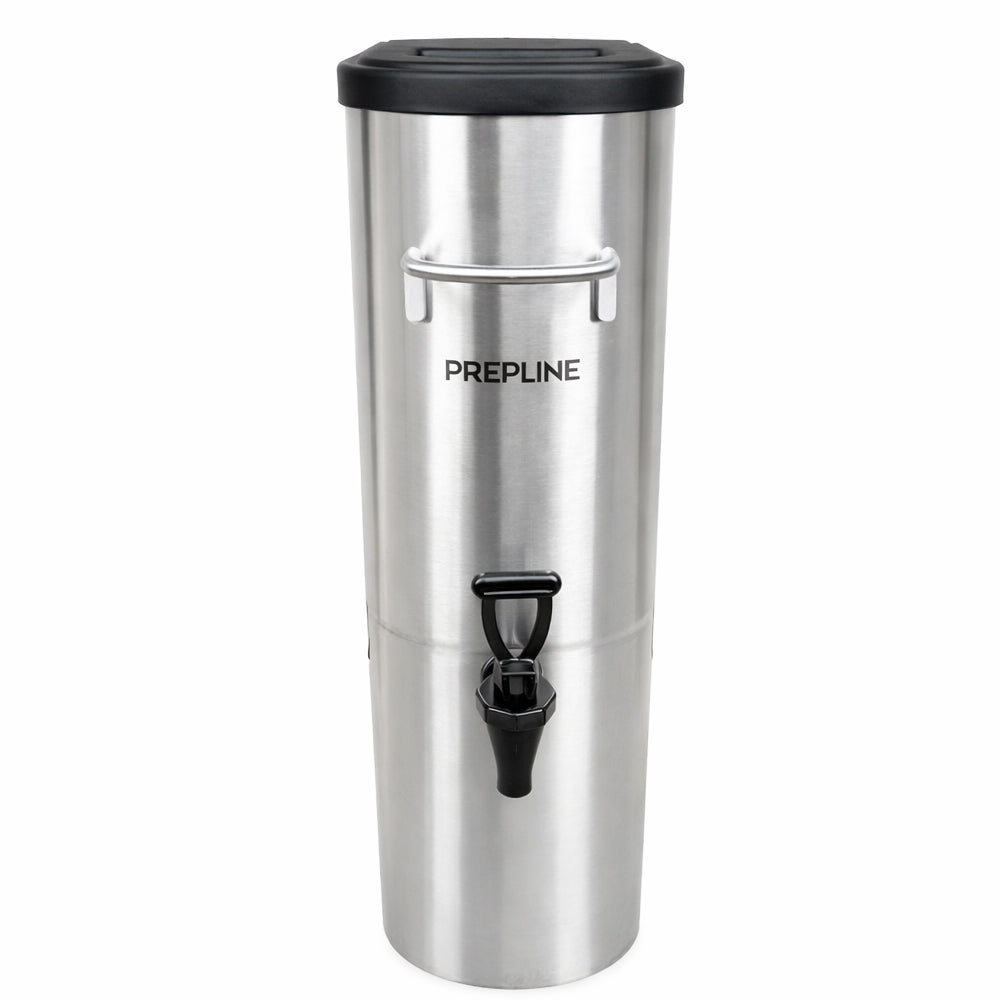 Prepline ITD3G slim iced tea dispenser, front view with faucet